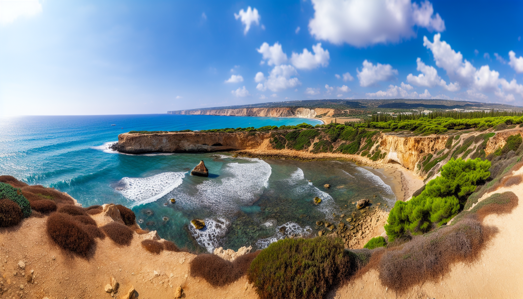 Beautiful coastal view of Portugal and Cyprus