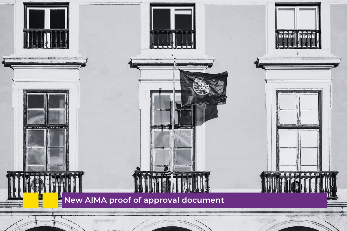 New AIMA proof of approval document